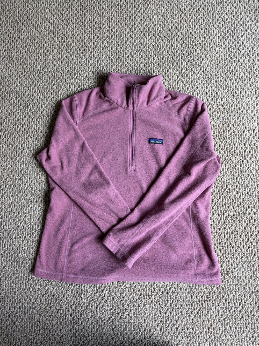 Patagonia Women's Dusty Rose Half-Zip Fleece Pullover large